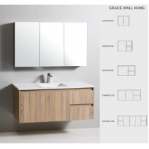 AULIC Grace Wall Hung Vanity CERAMIC TOP